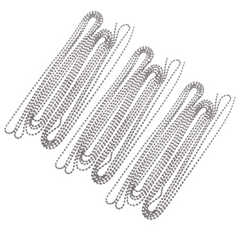 Veemoon 3 Satz Teiliges Kugelkette mit Passenden Steckverbindern Langlebige Verstellbare Perlenkette für Schlüsselanhänger Anhänger und DIY Schmuck Rostfrei pro Kette Veemoon 3 Satz Teiliges Kugelkette mit Passenden Steckverbindern Langlebige Verstellbare Perlenkette für Schlüsselanhänger Anhänger und DIY Schmuck Rostfrei pro Kette von Veemoon