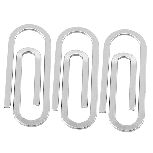 Veemoon 3 Stück Büroklammer büroartikel bürobedarf geld ordner geldklammer kartenhalter Papierklammern Clip Outdoor-Geldscheinklammer Geldscheinklammer aus Metall Rostfreier Stahl Silver Veemoon 3 Stück Büroklammer büroartikel bürobedarf geld ordner geldklammer kartenhalter Papierklammern Clip Outdoor-Geldscheinklammer Geldscheinklammer aus Metall Rostfreier Stahl Silver von Veemoon