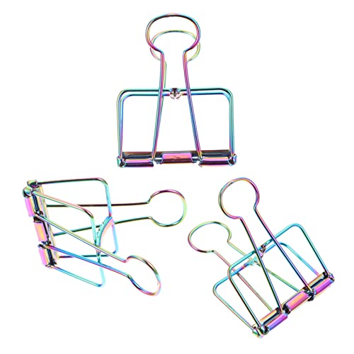 Veemoon 3 Stück Dekorative Büroklammern aus Kreative Papierclips für Organisation von Unterlagen Farbenfroh für Büro Schule und Zuhause von Veemoon