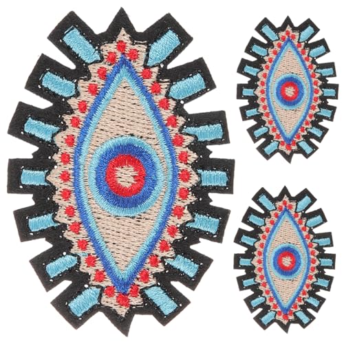 Veemoon 3 Stück Dekorative Eisen Patches Augenförmige Aufnäher mit Bösem Augenmuster Vielseitige Bügel und Aufnähapplikationen für Kleidung Taschen und Hüte Veemoon 3 Stück Dekorative Eisen Patches Augenförmige Aufnäher mit Bösem Augenmuster Vielseitige Bügel und Aufnähapplikationen für Kleidung Taschen und Hüte von Veemoon
