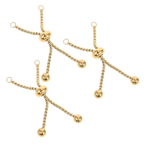 Veemoon 3 Stück Erweiterbare Kette Verlängerungsketten Für Schmuck Zubehör Für Bettelarmbänder Verstellbare Schiebearmbänder Halskette Verlängerungsketten Rostfreier Stahl Golden Veemoon 3 Stück Erweiterbare Kette Verlängerungsketten Für Schmuck Zubehör Für Bettelarmbänder Verstellbare Schiebearmbänder Halskette Verlängerungsketten Rostfreier Stahl Golden von Veemoon
