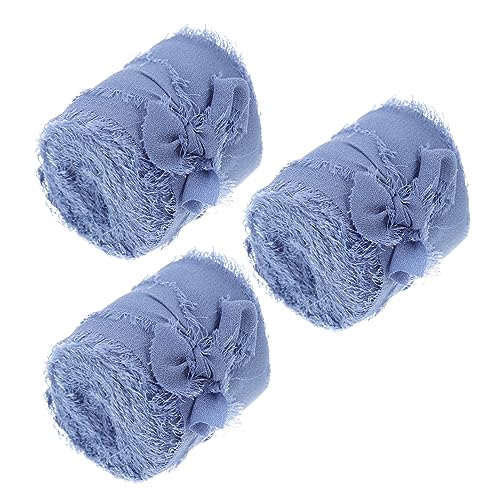 Veemoon 3 Stück Fransen Chiffonband Hochzeitsdeko Geschenkband für Blumensträuße Diy Projekte und Bastelarbeiten Langlebig und Farbecht Veemoon 3 Stück Fransen Chiffonband Hochzeitsdeko Geschenkband für Blumensträuße Diy Projekte und Bastelarbeiten Langlebig und Farbecht von Veemoon