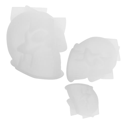 Veemoon 3 Stück Halloween Schädel Silikonformen Kopf Gussform für Epoxidharz Kerzen Seife Wachs DIY Basteln Party Dekoration Veemoon 3 Stück Halloween Schädel Silikonformen Kopf Gussform für Epoxidharz Kerzen Seife Wachs DIY Basteln Party Dekoration von Veemoon