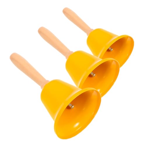 Veemoon 3 Stück Handklingel Glocke tischklingel tischglocke Gelbe Handglocke Lauter Handglocke Wecker Glocke Ältere Glocke für Stichworte Ring Kuhglocke mit Griff Bärenglocke Eisen Yellow Veemoon 3 Stück Handklingel Glocke tischklingel tischglocke Gelbe Handglocke Lauter Handglocke Wecker Glocke Ältere Glocke für Stichworte Ring Kuhglocke mit Griff Bärenglocke Eisen Yellow von Veemoon