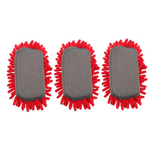 Veemoon 3 Stück Radiergummi Trockener Tafelwischer Tafelradierer Trocken Abwischbarer Tafelreiniger Whiteboard Löschen Trockener Löschbrett Kreidetafelreiniger Rot Chenille von Veemoon