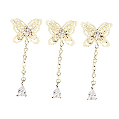 Veemoon 3 Stück Shining Manicure Chain Nail Pendants Teiliges Metall Nagel Schmuck DIY Künstliche Nagelornamente für Frauen Glitzer Nägel Charms Nägel Veemoon 3 Stück Shining Manicure Chain Nail Pendants Teiliges Metall Nagel Schmuck DIY Künstliche Nagelornamente für Frauen Glitzer Nägel Charms Nägel von Veemoon