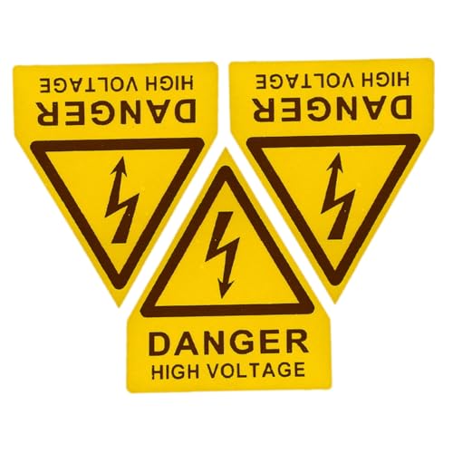 Veemoon 3 Stück Sicherheitszeichen für Maschinen Selbstklebende PVC Decals Einfache Installation Klare Warnhinweise für Industrieanwendungen von Veemoon