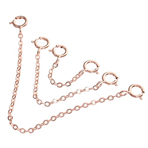 Veemoon 3 Stück Silber Verlängerungsketten Teilig DIY Schmuck Erweiterung für Halsketten Armbänder Praktische Kettenverlängerung für Individuelles Schmuckdesign Veemoon 3 Stück Silber Verlängerungsketten Teilig DIY Schmuck Erweiterung für Halsketten Armbänder Praktische Kettenverlängerung für Individuelles Schmuckdesign von Veemoon
