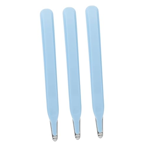 Veemoon 3 Stück Teiliges Büroklammerentferner mit Präzisem Kopf Ergonomischer Griff Schont Oberflächen Vielseitig als Hefter Nagelzieher Praktisch für Schule Büro und Zuhause Hellblau von Veemoon
