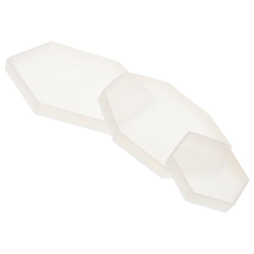 Veemoon 3 Stück Teiliges Geometrisches Silikon Gießform für DIY Epoxidharz Untersetzer Tablett Antihaftbeschichtet Einfach zu Entformen Kreativ für Wohn und Basteldekoration Veemoon 3 Stück Teiliges Geometrisches Silikon Gießform für DIY Epoxidharz Untersetzer Tablett Antihaftbeschichtet Einfach zu Entformen Kreativ für Wohn und Basteldekoration von Veemoon