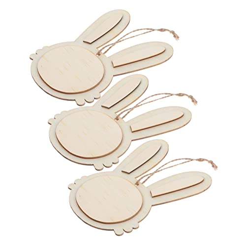 Veemoon 3 Stück Teiliges Holz Osterhase Anhänger DIY Holzanhänger für Osterdeko und Party Glatte Holzfiguren zum Bemalen und Basteln Vielseitige Hängende Osterhasen Deko für Zuhause Veemoon 3 Stück Teiliges Holz Osterhase Anhänger DIY Holzanhänger für Osterdeko und Party Glatte Holzfiguren zum Bemalen und Basteln Vielseitige Hängende Osterhasen Deko für Zuhause von Veemoon