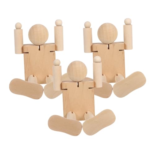 Veemoon 3 Stück Teiliges Holzroboter Beweglichen Gelenken Flexibles Holzmannequin für Malen Basteln und Kreativen Diy-projekten im Kindergarten Hause Veemoon 3 Stück Teiliges Holzroboter Beweglichen Gelenken Flexibles Holzmannequin für Malen Basteln und Kreativen Diy-projekten im Kindergarten Hause von Veemoon