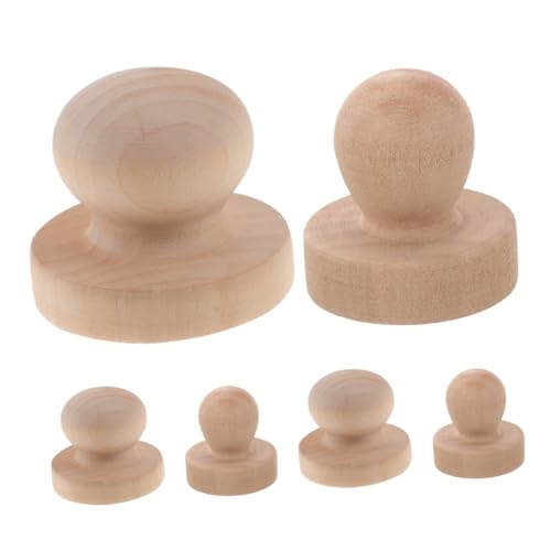 Veemoon 3 Stück Teiliges Holzstempel Griffe Runde Holzstempel für Diy Basteln Komfortabler Griff für Scrapbooking und Kreative Stempelarbeit Veemoon 3 Stück Teiliges Holzstempel Griffe Runde Holzstempel für Diy Basteln Komfortabler Griff für Scrapbooking und Kreative Stempelarbeit von Veemoon