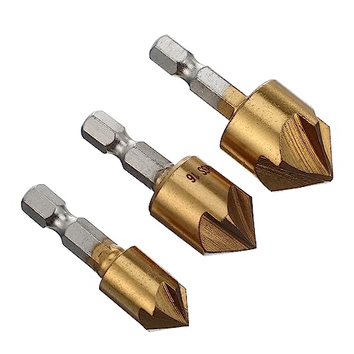 Veemoon 3 Stück Teiliges Set Flöten Fasenschneider Stahl Hochleistungsfähiger Praktischer Kant Fräser für Präzises und Bohren Verschiedenen Materialien Veemoon 3 Stück Teiliges Set Flöten Fasenschneider Stahl Hochleistungsfähiger Praktischer Kant Fräser für Präzises und Bohren Verschiedenen Materialien von Veemoon