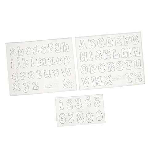 Veemoon 3 Stück Teiliges Silikon DIY Mold für Epoxidharz Flexible Wiederverwendbare Buchstaben und Zahlenformen für Handgefertigte Dekoration und Bastelprojekte Veemoon 3 Stück Teiliges Silikon DIY Mold für Epoxidharz Flexible Wiederverwendbare Buchstaben und Zahlenformen für Handgefertigte Dekoration und Bastelprojekte von Veemoon