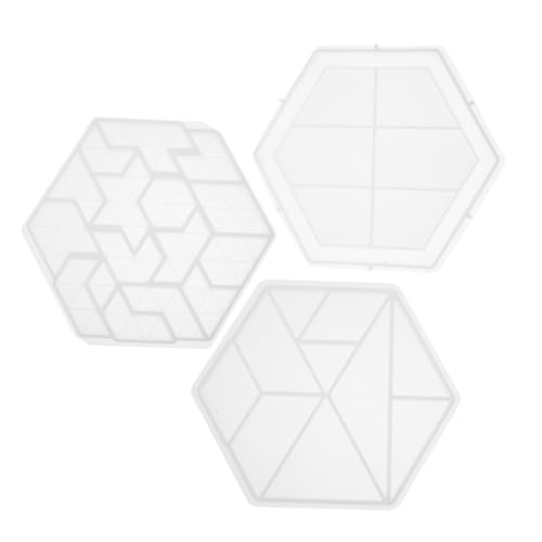 Veemoon 3 Stück Teiliges Silikon Puzzle Gießform DIY Kunstformen für Heimdekoration und Handwerk Jigsaw Puzzle Silikonformen für Kreative Projekte von Veemoon