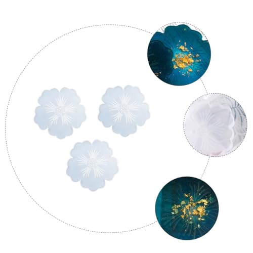 Veemoon 3 Stück Teiliges Silikon Untersetzer Gießform Flexibel Langlebig DIY Harz Bastelwerkzeug für Handgemachte Blumenmotive Epoxidharz Kunstwerke Veemoon 3 Stück Teiliges Silikon Untersetzer Gießform Flexibel Langlebig DIY Harz Bastelwerkzeug für Handgemachte Blumenmotive Epoxidharz Kunstwerke von Veemoon