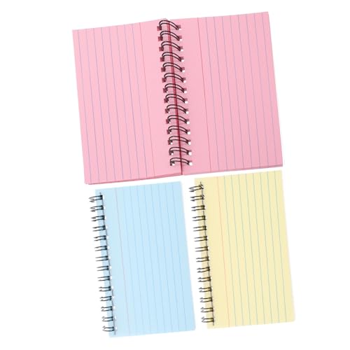 Veemoon 3 Stück Teiliges Spiral Notizbücher mit Linierten Indexkarten Farbige Kompakte Memo Pads für Büro und Schule Tragbare Kleine Notizblöcke aus Hochwertigem Papier Augenschonend und Veemoon 3 Stück Teiliges Spiral Notizbücher mit Linierten Indexkarten Farbige Kompakte Memo Pads für Büro und Schule Tragbare Kleine Notizblöcke aus Hochwertigem Papier Augenschonend und von Veemoon