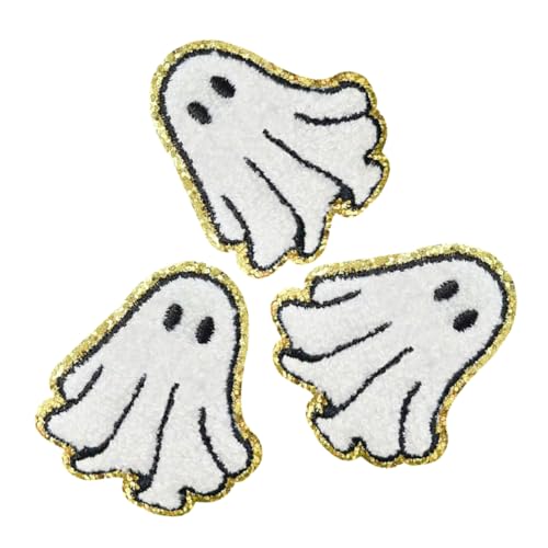 Veemoon 3 Stück Teiliges Weiße Eisen Bügelbilder mit Erhöhter Stickerei Einfach Anzubringende DIY Applikationen für Kleidung Jeans Hüte Schuhe für Halloween Textilverzierung Veemoon 3 Stück Teiliges Weiße Eisen Bügelbilder mit Erhöhter Stickerei Einfach Anzubringende DIY Applikationen für Kleidung Jeans Hüte Schuhe für Halloween Textilverzierung von Veemoon