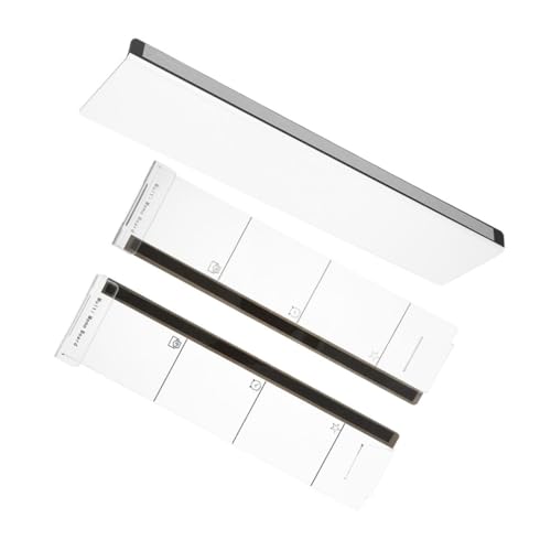 Veemoon 3 Stück Transparentes Acryl Nachrichtentafel für Desktop Haftnotizen Panel für Büro und Zuhause von Veemoon