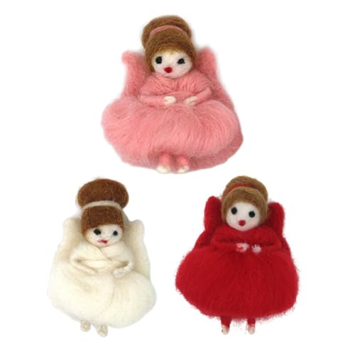 Veemoon 3 Stück Wolle Filzpuppe Handgefertigte Wollpuppe Mädchen Puppe Ornament Handgefertigte Mädchenpuppe Handgefertigter Puppenanhänger DIY Wollpuppe Filzpuppenfigur Wollfilz Veemoon 3 Stück Wolle Filzpuppe Handgefertigte Wollpuppe Mädchen Puppe Ornament Handgefertigte Mädchenpuppe Handgefertigter Puppenanhänger DIY Wollpuppe Filzpuppenfigur Wollfilz von Veemoon