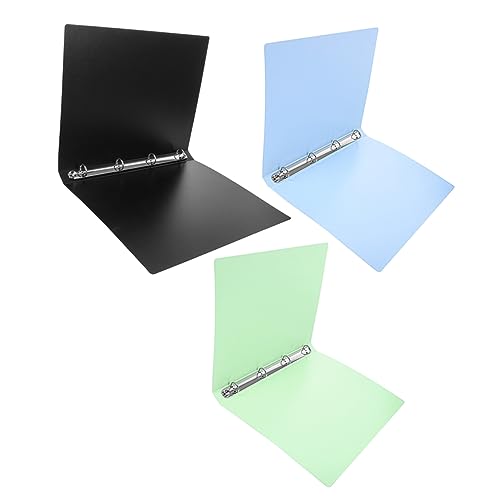 Veemoon 3-Teiliges Blatt Vier-Loch-Ordner aktenkoffer aktentaschen document holder ordnee office supplies drei Schulmappe schnellhefter Notizbuch Binder Berichtsordner-Organizer Metall von Veemoon