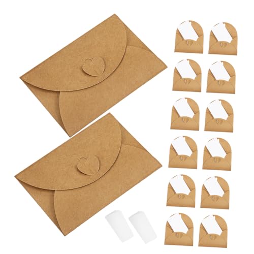 Veemoon 30 Sätze Mini Kraftpapier Briefumschläge mit Herzverschluss Vintage Umschläge und Weiße Karten Stabile Mini Umschläge für Einladungen Geburtstage Hochzeiten Abschlussfeiern DIY Veemoon 30 Sätze Mini Kraftpapier Briefumschläge mit Herzverschluss Vintage Umschläge und Weiße Karten Stabile Mini Umschläge für Einladungen Geburtstage Hochzeiten Abschlussfeiern DIY von Veemoon