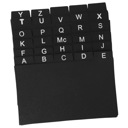 Veemoon 30 Schwarze Karteikarten Teiler Pp Material Ideal Zum Organisieren Von Lernmaterialien Kundendateien Rezepten Einfache Aufbewahrung Platzsparend Geeignet Für Den Einsatz Im Veemoon 30 Schwarze Karteikarten Teiler Pp Material Ideal Zum Organisieren Von Lernmaterialien Kundendateien Rezepten Einfache Aufbewahrung Platzsparend Geeignet Für Den Einsatz Im von Veemoon
