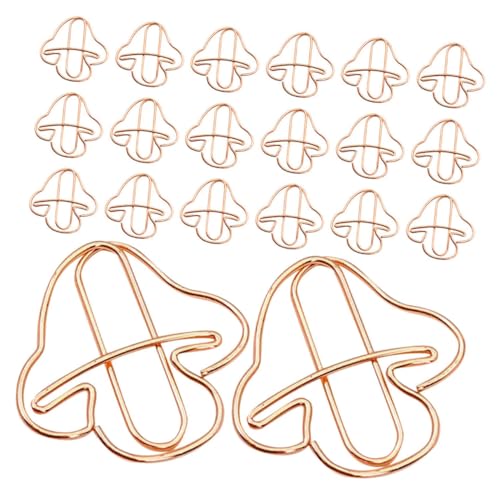 Veemoon 30 Stück Büroklammer Lustige Papierklammern Mini -Papierclips Dekorative Clips für Büro Pilz-Bürobedarf süße Journaling -Papierklemmen Papierclips für Büro Eisen Roségold Veemoon 30 Stück Büroklammer Lustige Papierklammern Mini -Papierclips Dekorative Clips für Büro Pilz-Bürobedarf süße Journaling -Papierklemmen Papierclips für Büro Eisen Roségold von Veemoon