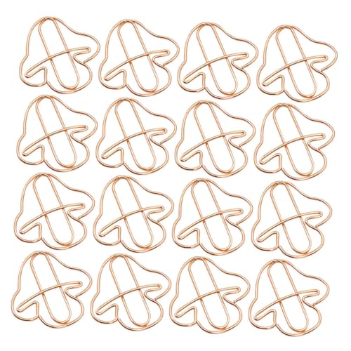 Veemoon 30 Stück Büroklammer Mini -papierclips Lustige Papierklammern Lesezeichen-clips Lesezeichenklemme Lustige Papierclips Dekorative Papierklammern Dokumentclips Roségold Eisen von Veemoon
