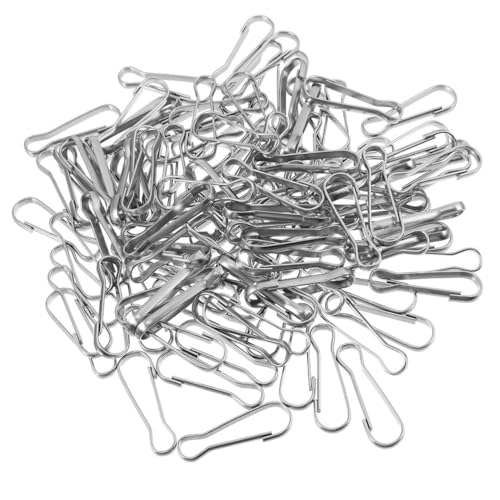 Veemoon 30 Stück Edelstahl Haken Mit Schweinegallenblase Zum Aufhängen Von Kartenanhängern Karabinerhaken Federklammern Schlüsselband Karabinerhaken Schlüsselbandverschluss Zum von Veemoon