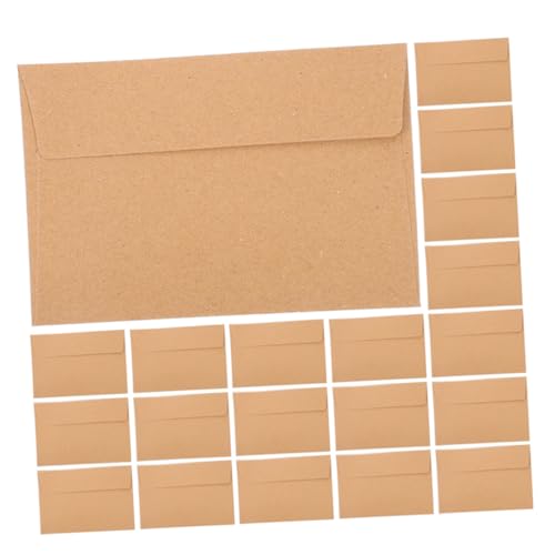 Veemoon 30 Stück Einladungsumschlag Postkartenumschläge Umschläge Für Hochzeitseinladungen Briefumschläge Khaki Papier von Veemoon