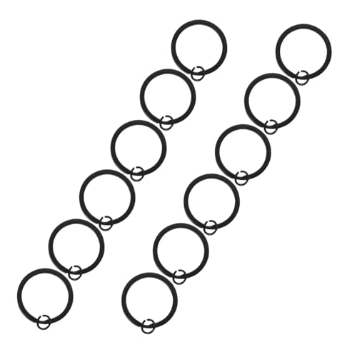 Veemoon 30 Stück Flache Metall Schlüsselringe Runde Split Keychain Ringe mit Metall-spritzlack Beschichtung Robust und Langlebig für DIY Bastelarbeiten Autoschlüssel Büro und Zuhause von Veemoon