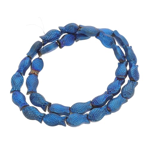 Veemoon 30 Stück Frosted Fischperlen Süße Fischperlen für Diy Schmuckherstellung Armbänder und Kreative Handwerksmaterialien für Ozeaninspirierte Accessoires von Veemoon