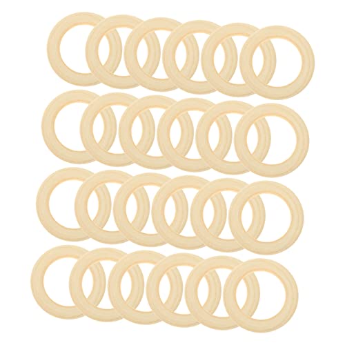Veemoon 30 Stück Massives Holzring Handwerk Ö Schlüssel klobig Bastelringe dekorative handgefertigte Ringe verschleißfeste Makramee-Ringe dekorative Makramee-Ringe Beige Veemoon 30 Stück Massives Holzring Handwerk Ö Schlüssel klobig Bastelringe dekorative handgefertigte Ringe verschleißfeste Makramee-Ringe dekorative Makramee-Ringe Beige von Veemoon