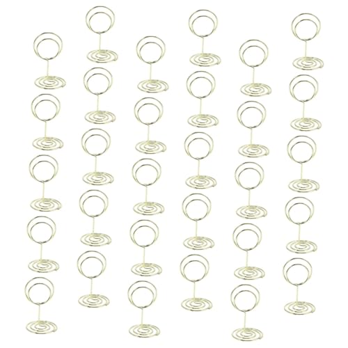 Veemoon 30 Stück Metall Memo Clip mit Rundem Sockel Platzkartenhalter für Hochzeit Tischkartenständer Fotoclips für Restaurant und Party Stabile Kartenhalter Gold Vielseitig Einsetzbar Veemoon 30 Stück Metall Memo Clip mit Rundem Sockel Platzkartenhalter für Hochzeit Tischkartenständer Fotoclips für Restaurant und Party Stabile Kartenhalter Gold Vielseitig Einsetzbar von Veemoon