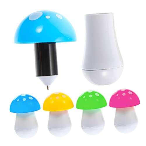 Veemoon 30 Stück Pilz-Kugelschreiber stationär Pilzstift Mini-Pilze Pilz-Partygeschenk Spaß Büro cutermesserser ballpoint pen dehnbare Stifte Kugelschreiber für Kindergarten Plastik von Veemoon