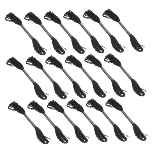 Veemoon 30 Stück Stickgarn für Faden Stoff Maschine Nähen embroidery handystativ sewing accessories Multifunktions-Nähset Stickerei-Versorgung praktisches Nähset Nähgarn Polyester Black von Veemoon
