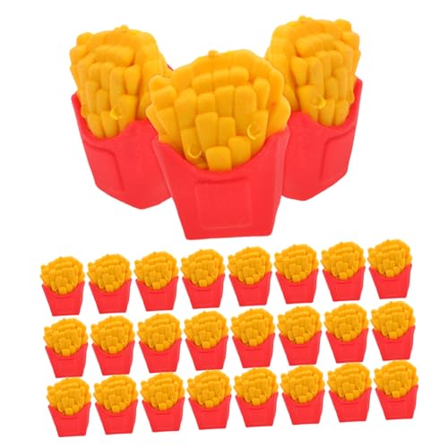 Veemoon 30 Stück Süße Pommes Frites Radiergummis Für Mini Cartoon Chips Radiergummis Kawaii Schulbedarf Neuheit Schulpreise Klassenzimmer Belohnungen Party von Veemoon
