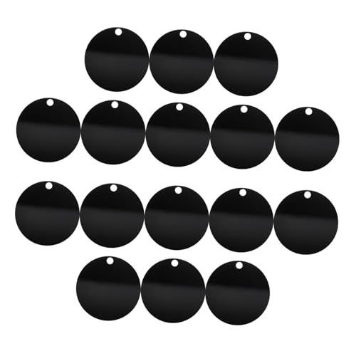 Veemoon 30 Stück Teiliges Acryl Schlüsselanhänger DIY Schwarze Runde Blanko Scheiben Vielseitige Acryl Rohlinge für Gravur Bemalung Schmuck Bastelprojekte Kreative Dekoration Veemoon 30 Stück Teiliges Acryl Schlüsselanhänger DIY Schwarze Runde Blanko Scheiben Vielseitige Acryl Rohlinge für Gravur Bemalung Schmuck Bastelprojekte Kreative Dekoration von Veemoon