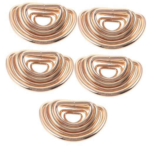 Veemoon 30 Stück Teiliges D Ring Schlüsselanhänger Clips Robustem Metall Abnehmbare Schnallen für Taschen DIY Zubehör Vielseitig für Gürtel Armbänder Handtaschen Stabile Befestigung von Veemoon