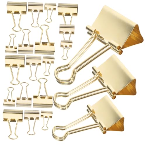 Veemoon 30 Stück Teiliges Kleine Metall Binder Clips in Gold Vielseitige Büroklammern für Akten Notizen Karten und Dokumente Robuste Langlebige Klammern für Büro und Zuhause Veemoon 30 Stück Teiliges Kleine Metall Binder Clips in Gold Vielseitige Büroklammern für Akten Notizen Karten und Dokumente Robuste Langlebige Klammern für Büro und Zuhause von Veemoon