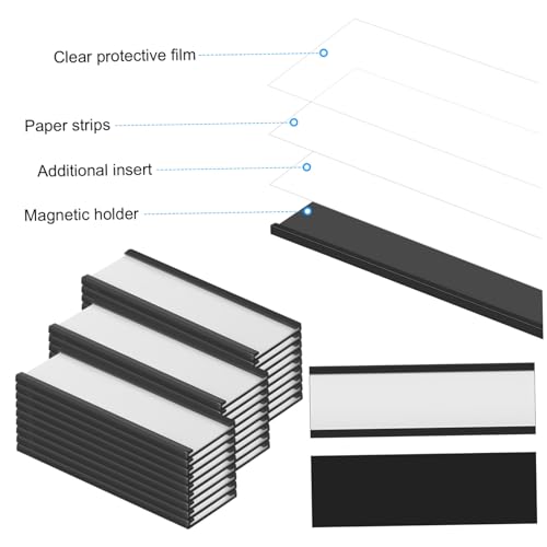 Veemoon 30 Stück Teiliges Magnetisches C channel Etikettenhalter Wiederverwendbare Preisschildrahmen für Drahtregale Lager Türbeschriftung Büroorganisation Veemoon 30 Stück Teiliges Magnetisches C channel Etikettenhalter Wiederverwendbare Preisschildrahmen für Drahtregale Lager Türbeschriftung Büroorganisation von Veemoon