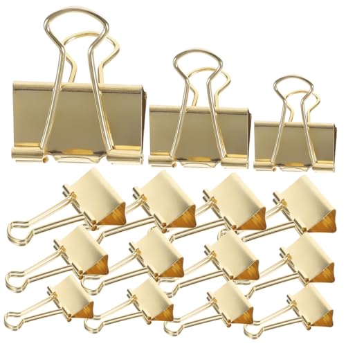 Veemoon 30 Stück Teiliges Metall Binder Clips in Verschiedenen Langlebige Büroklammern für Dokumentenorganisation Multifunktionale Bulldog Clips für Akten Notizen und Scrapbooks Veemoon 30 Stück Teiliges Metall Binder Clips in Verschiedenen Langlebige Büroklammern für Dokumentenorganisation Multifunktionale Bulldog Clips für Akten Notizen und Scrapbooks von Veemoon
