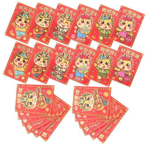 Veemoon 30 Stück Teiliges Rote Geldumschläge mit Niedlichem Drachenmotiv Chinesisches Neujahrsdesign Dekorative Glücksgeldtaschen Langlebig und für Festlichkeiten und Geschenke Veemoon 30 Stück Teiliges Rote Geldumschläge mit Niedlichem Drachenmotiv Chinesisches Neujahrsdesign Dekorative Glücksgeldtaschen Langlebig und für Festlichkeiten und Geschenke von Veemoon