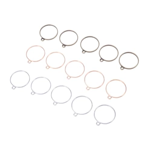 Veemoon 30 Stück Teiliges Runde Anhänger aus Langlebiger Legierung Offene Lünette für DIY Schmuckherstellung Geeignet für Harz Resinanhänger in Antikem Bronze- Silber Goldton Vielseitig Veemoon 30 Stück Teiliges Runde Anhänger aus Langlebiger Legierung Offene Lünette für DIY Schmuckherstellung Geeignet für Harz Resinanhänger in Antikem Bronze- Silber Goldton Vielseitig von Veemoon