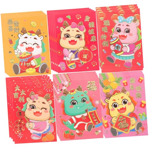 Veemoon 30 Stück Teiliges Traditionelle Chinesische Neujahrsumschläge mit Drachenmotiv Rote Geldumschläge für Frühlingsfest zu Gesundheit und Wohlstand Festliche Geldtaschen für und Veemoon 30 Stück Teiliges Traditionelle Chinesische Neujahrsumschläge mit Drachenmotiv Rote Geldumschläge für Frühlingsfest zu Gesundheit und Wohlstand Festliche Geldtaschen für und von Veemoon