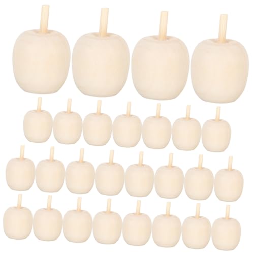 Veemoon 30 Stück Unlackierte Holz Früchte DIY Bastelset für Glatte Oberfläche zum Malen Hand Augen Koordination und Konzentration Veemoon 30 Stück Unlackierte Holz Früchte DIY Bastelset für Glatte Oberfläche zum Malen Hand Augen Koordination und Konzentration von Veemoon