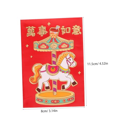 Veemoon 300 Stück Chinesische Neujahrsumschläge Pferd Kreative Rote Umschläge Umschläge Großpack für Frühlingsfest Neujahrsfeiern Veemoon 300 Stück Chinesische Neujahrsumschläge Pferd Kreative Rote Umschläge Umschläge Großpack für Frühlingsfest Neujahrsfeiern von Veemoon