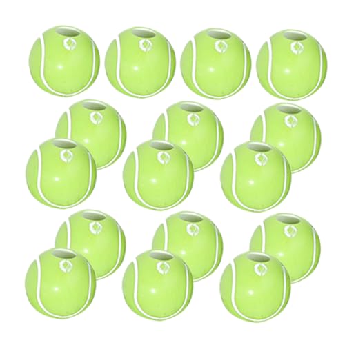 Veemoon 300 Stück DIY Spacer Perlen Tennisball Form Runde Sportperlen für Schmuckherstellung Langlebige Acryl Schmuckperlen für Armbänder und Halsketten Geeignet für Tennisfans und von Veemoon